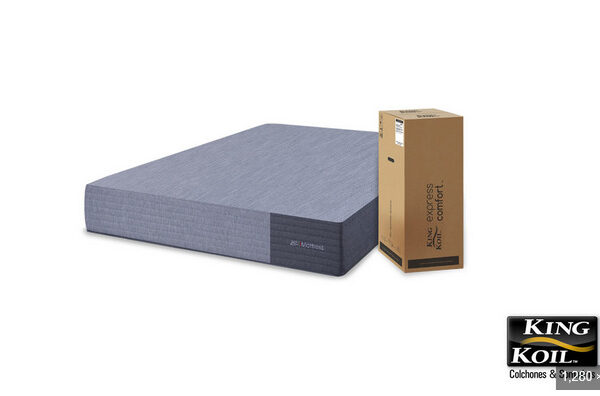 COLCHON EN CAJA KING KOIL ALTA DENSIDAD G24 180X200X24